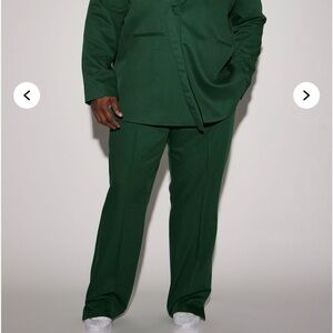 Thomas Luxury Texture Green Men's Suit